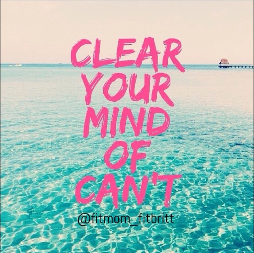 Clear your mind of can't quote Brittany Powers for Trybe Activewear