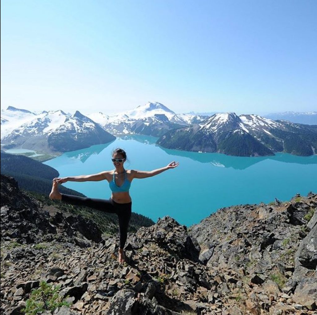 Camilla Lee Yoga on Mountain for TryBelle Magazine