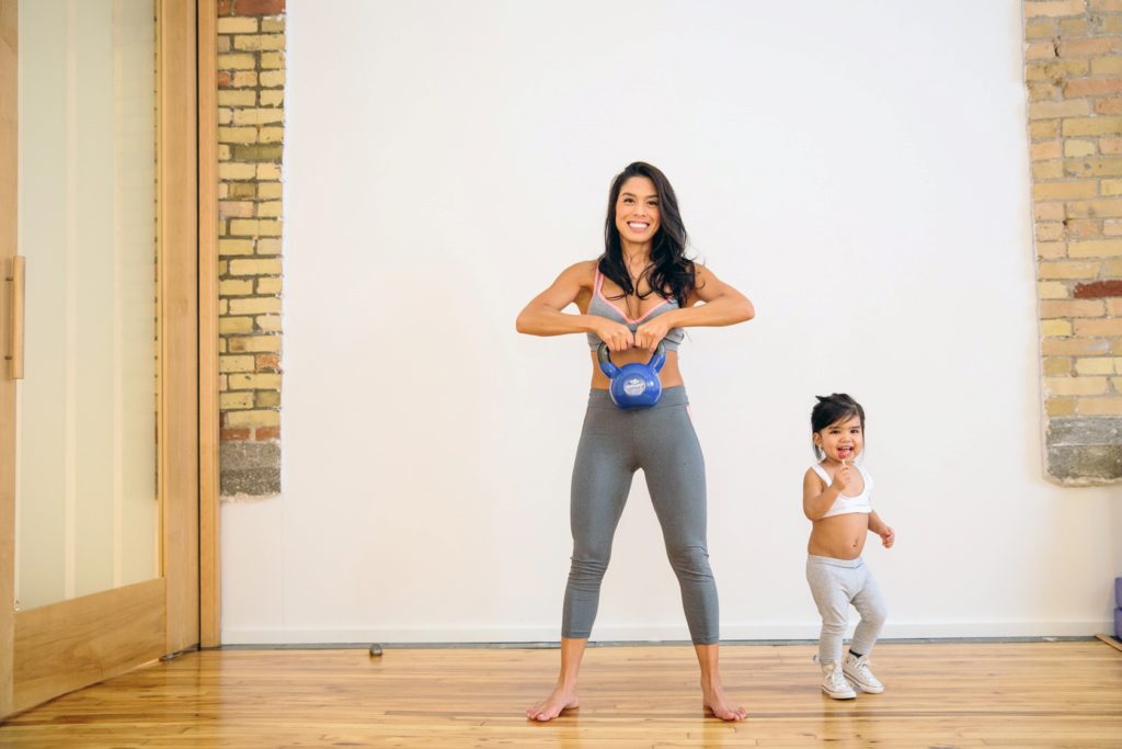 No Tummy Mommy Kettlebell Workout for TryBelle Magazine
