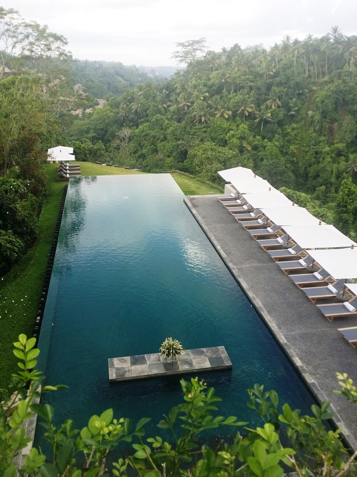 Infinity pool at Alila Resort Bali a luxury yoga and health retreat