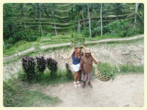 Rice Terraces in Ubud Bali with Ali Johnston