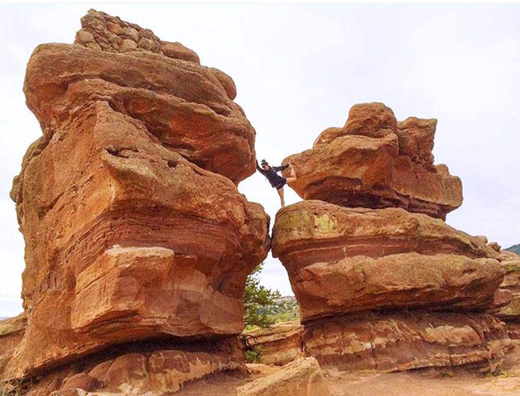 Yoga among the Rock Formations by Elise Navidaad