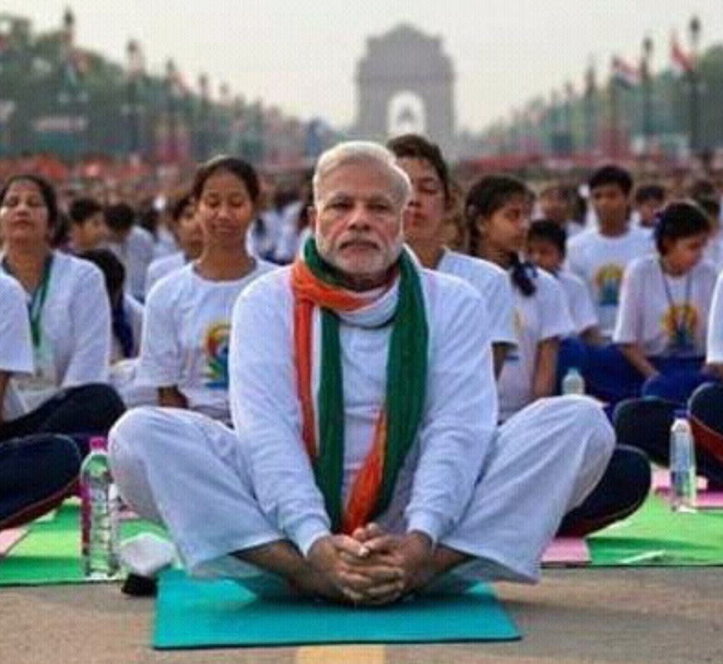 Prime Minister Modi on International Yoga Day by Vinay K