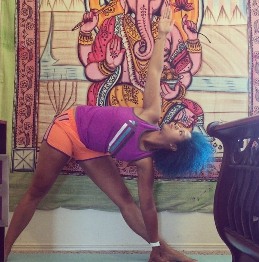 Triangle Pose by Brittaney_Sith Yogini for TryBelle Magazine
